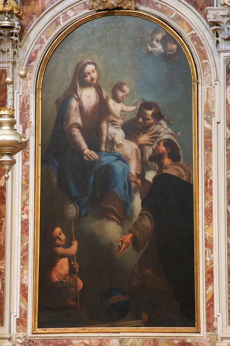 Madonna del rosario e Santi
